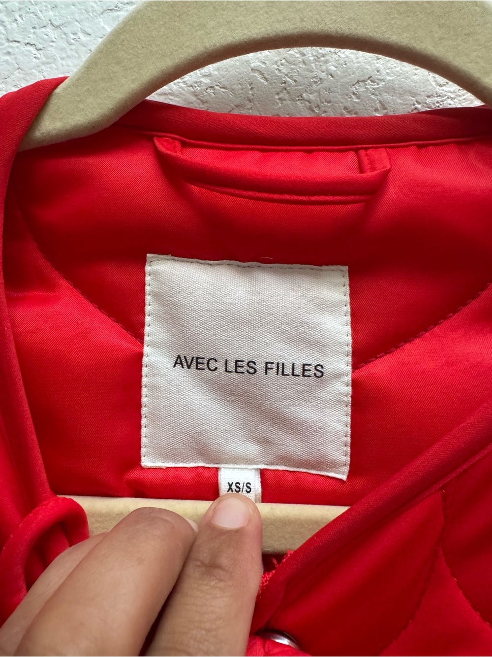 Avec Les Filles Red Quilted Tie-Front Vest - Picture 9 of 11